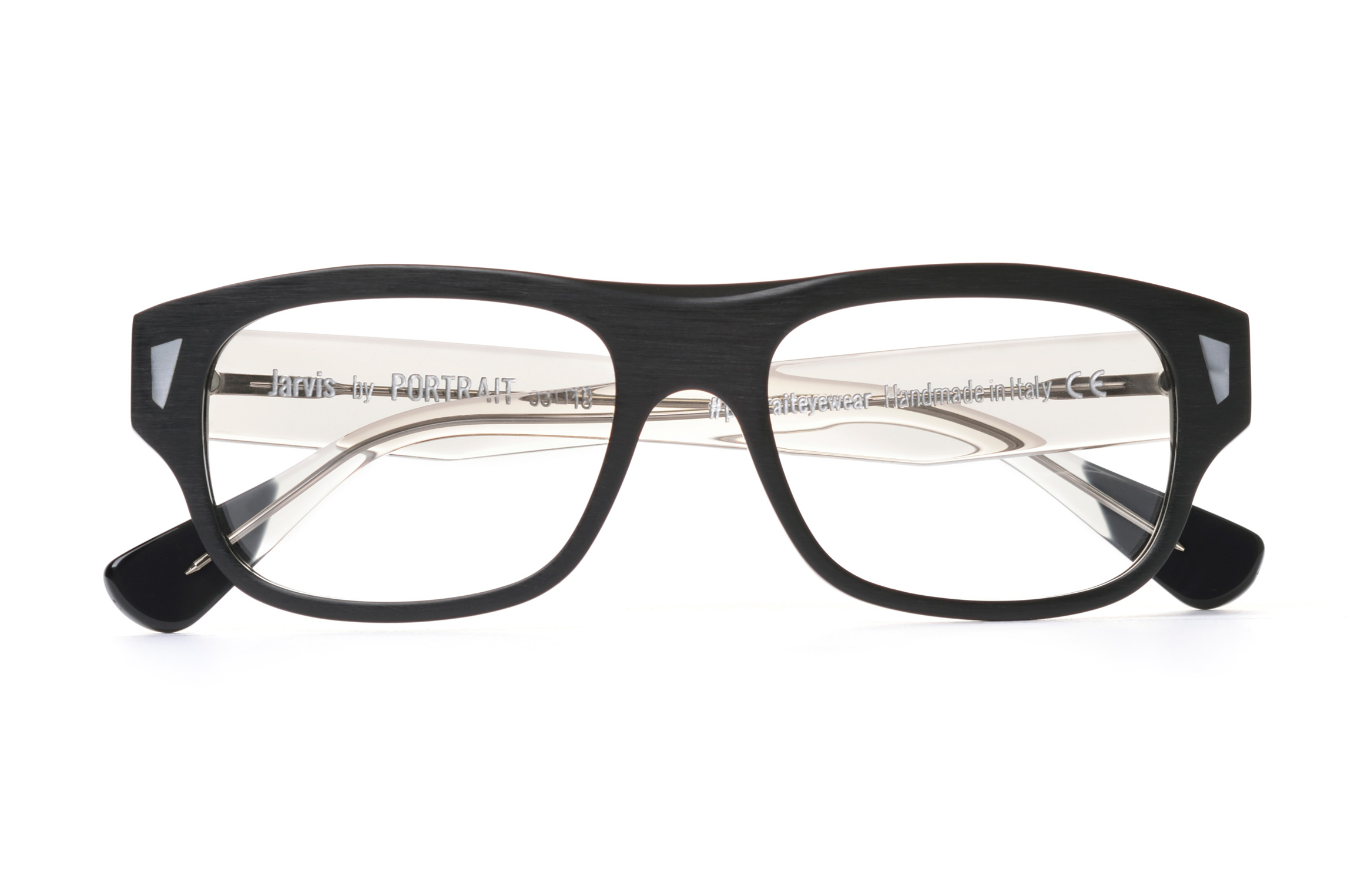 Jarvis - Black / Transparent Portrait Eyewear